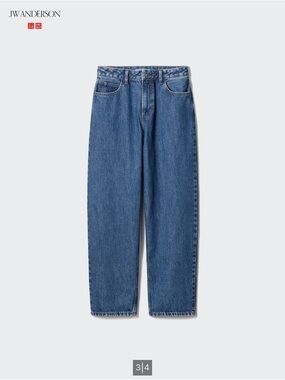 Uniqlo JW Anderson Baggy Blue Jeans